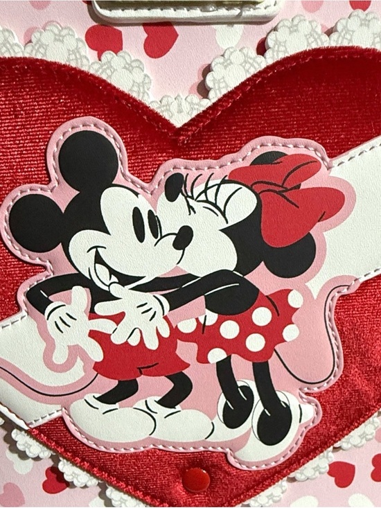 Loungefly Disney Mickey & Minnie Valentine\'s Day Ears Chocolate Scented Backpack main image 9